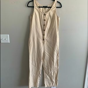 Cream romper jumpsuit
